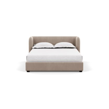 6c1f136ed3bc86c40cb81b6395a902a2c7721d4d084ec02914534b2e4b26f136.jpg An Image of Heal's Group Bed Double Varese Velvet Alchemilla