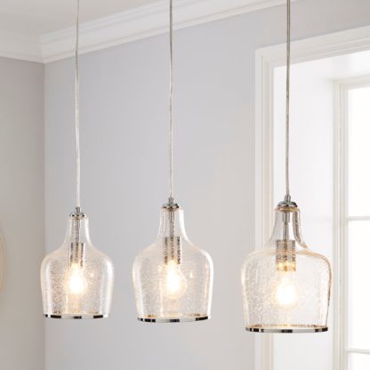 75db934f2d6ca6b37feb4b5f6dde1ff24aa5e3679ec456c45c8d988e95ad5585-1.jpg An Image of Lenny 3 Light Glass Diner Ceiling Fitting Chrome