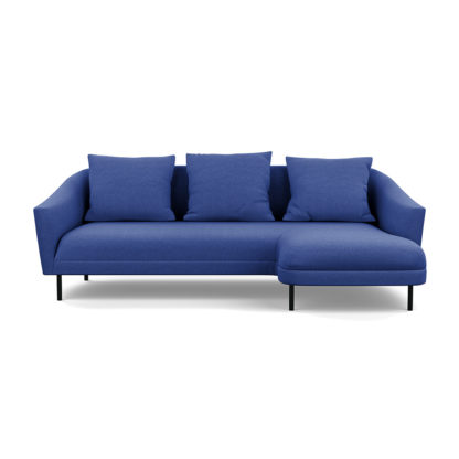 79a9259326e6de0a3fe6f837ce232904a3bc3b1ea3fde246a481b6a5b11c405f-1.jpg An Image of Heal's Portobello Corner Chaise RHF Brecon Charcoal Black Feet