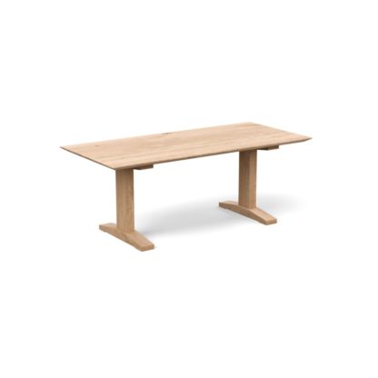 79c4ffc7a514e9be8ccf9644b73bf3dd5f1c0d97f0403c7360495f32a25ef3b2.jpg An Image of Heal's Lisbon Table 220x100cm Smoked Oiled Oak Straight Edge Not Filled