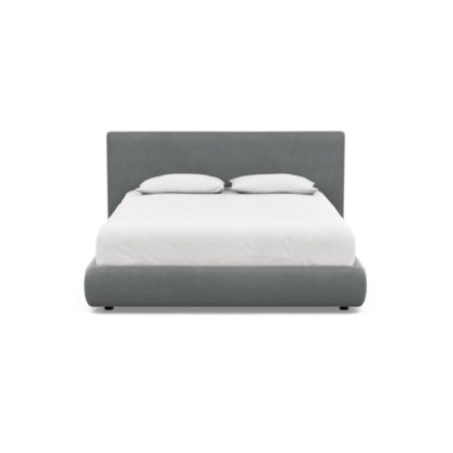 7b66541722fecdb1a9ba94af6ecacbc5826c5a72382c811b315f52473c5cf051.jpg An Image of Heal's Alba Storage Bed King Luxury Leather Anthracite