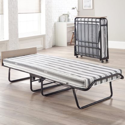 7f7aafca8507c93e8444c7fd700687c897457d039fcea17260154cdc8b0294da-1.jpg An Image of Supreme Airflow Fibre Folding Bed Black