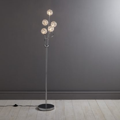 892a2dba47f03925a1923b03e11c819cc51511fc49d45510c58cfd07156f4f62-1.jpg An Image of Sphere 5 Light Glass Floor Lamp Silver