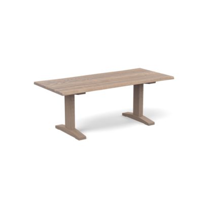 8e1e7a8bc68c4226490cb40b227d202866b862a4dacaeffbf409baf838c9148c.jpg An Image of Heal's Lisbon Table 220x100cm Smoked Oiled Oak Straight Edge Not Filled