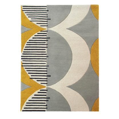 8f6dfc9bb51cc201b1dbba3aebb3843d3582a8c384cb06b46c136ae28184bc88-1.jpg An Image of Elements Ochre Shield Wool Rug Ochre