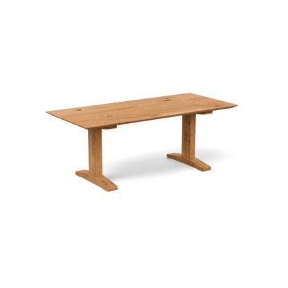 97e92c8ef181aaf0f98fa7e2955e81de7cad118ef1745259786e965b5bb7d4a0.jpg An Image of Heal's Lisbon Table 220x100cm Smoked Oiled Oak Straight Edge Not Filled