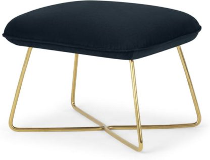 9f76515d827f576d6aa91b8a05fa2fa3f928d0ccae3551be9d0824b3bfb757ab.jpg An Image of Stanley Footstool, Twilight Blue Velvet