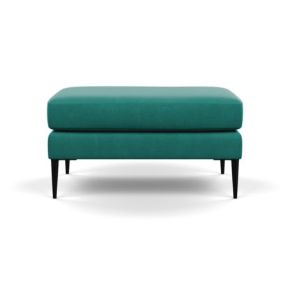 a1f7fd82fccaf2d17efa957a91528c48ebfb5b725122f690bfa8d2ccc87fed64.jpg An Image of Heal's Brunel Footstool Smart Velvet Green