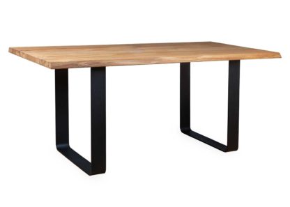 a3149947cdc33b5ccf50db86b1b9bb5b3f53fedf3e6af94d90ef4e454379d44a-2.jpg An Image of Heal's Prague Table 180x90cm Natural Oiled Oak Natural Edge Not Filled