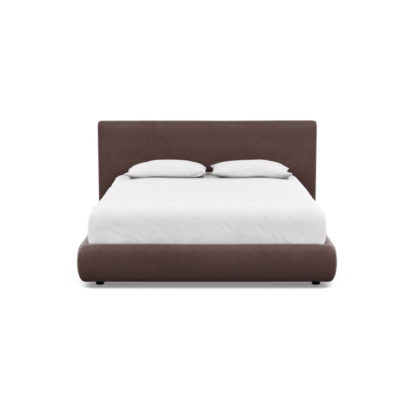 a92e32784042c18f7966b508ae54758f180da80227b263f2f963a23014f33aaa.jpg An Image of Heal's Alba Storage Bed King Luxury Leather Anthracite