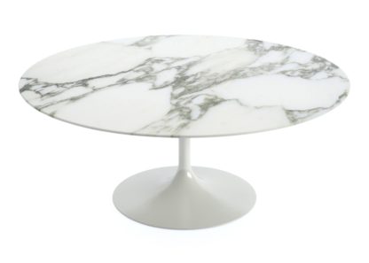 b75ffc09be9063d2769a0dc44962c89d4c2e4a24d09a65b3a955fdce2675d5b3.jpg An Image of Knoll Saarinen Round Coffee Table Arabescato Coated Marble