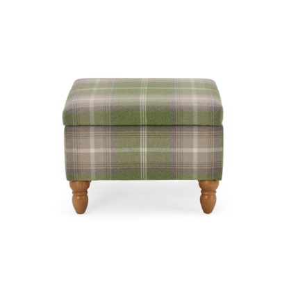 b8d74eaacc01fe7c644a7ab28661809679d2ae3fdc17f5786297e046973163ac-1.jpg An Image of Oswald Check Storage Footstool - Green Green