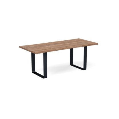 bdd41da5385ad83217475ac4e239a94e05a6d4377e5e326a22a6fbd3ea874483.jpg An Image of Heal's Prague Table 180x90cm Natural Oiled Oak Natural Edge Not Filled