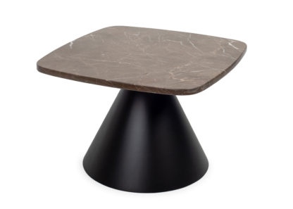 c427439b33f65e8f34e49f6ee1a913ca45781b6465dab18ccb6b036e35b30725.jpg An Image of Heal's Cezanne Square Side Table Black Marble Brass Frame