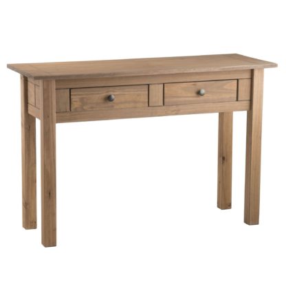 c7695b373307f33f4ba1218f43b10f2fab4048548a123043d5812bae11e81927-1.jpg An Image of Santiago Pine Console Table Brown