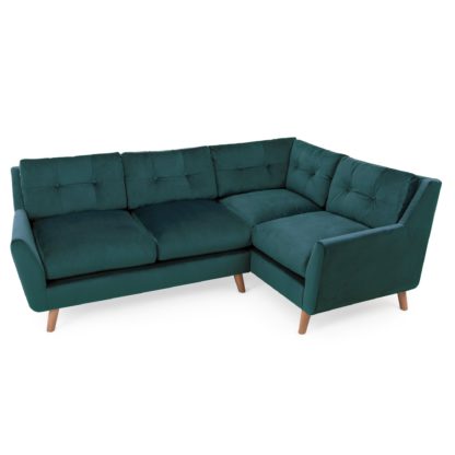 d39e2af5027552768debaa86bbd6f75b8a22b7d30d20c517dc30412950d1bcfa-1.jpg An Image of Halston Velvet Right Hand Corner Sofa Blue