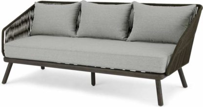 d545eb1c511f214fb21cf3a45304ec9d63760fd467328b46e1391aea784b5485.jpg An Image of Alif Garden 3 Seater Sofa, Grey Eucalyptus Wood