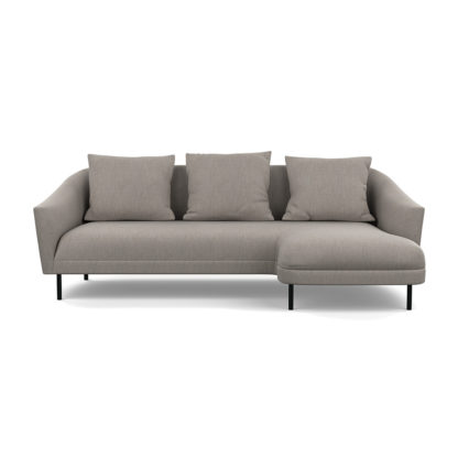 d6d1e76cbc4e1040e10d847634b338ed2e723ed0166cebca8b4c1368356412d3-1.jpg An Image of Heal's Portobello Corner Chaise RHF Brecon Charcoal Black Feet