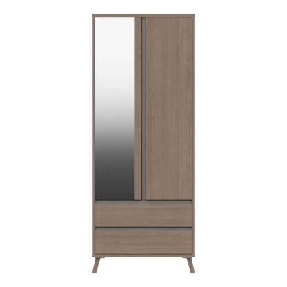 dd15a55c42fe9bad540c2e7a018ef4efe70456c3867ee2390c5a934a4a7554f6-2.jpg An Image of Jenson 2 Door Combi Wardrobe Light Oak