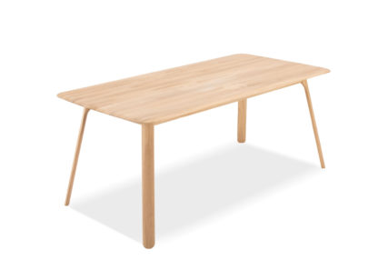 df43cde12bd74ac208d789e33ece47e350e3e9553eb7da31c09b17ca4a930c05.jpg An Image of Gazzda Teska Dining Table Oak 90cm