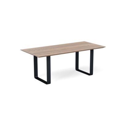 e3e2ed305c5aba1b8038535f2e2d9998443ddee002aac3e34a40e57588a1ff55.jpg An Image of Heal's Prague Table 180x90cm Natural Oiled Oak Natural Edge Not Filled