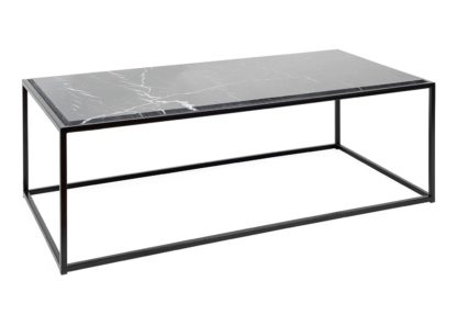e5cee5809c799c19242c1d8deb3b725cfd0369ddb4ed8af8f5ae160be98f2e9c.jpg An Image of Heal's Tower Coffee Table Black White Marble Top