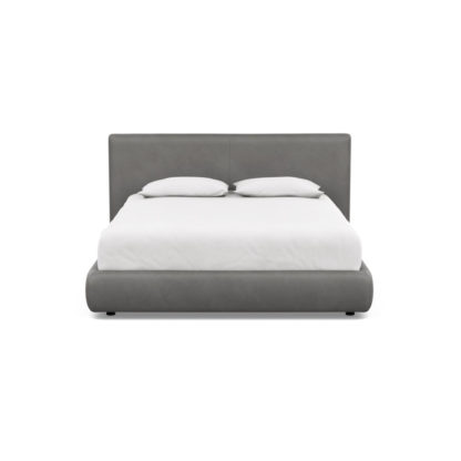 ed16b4361b5de2783846177170e96d500efa1bfbe410417712f277e1793ab63c.jpg An Image of Heal's Alba Storage Bed King Luxury Leather Anthracite