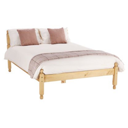 fa25afb95fb6019fb2658c8bfaafd5cce94fea5fedbe2bc6901739d27b93809b-2.jpg An Image of Spindle Natural Waxed Bed Frame Natural