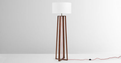ffc571126e92cdf3b435be47a42582e3ff9387b18eb20bcade42e130c24ba0c7.jpg An Image of Asher Large Wooden Floor Lamp, Dark Wood Stain