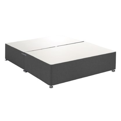 ffe43e5c302f3a6bee7b4b0f6d4d391648a7f204afe9629907987d71b96b5ada-2.jpg An Image of Universal Charcoal Linen Divan Base Grey