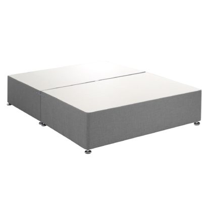 01e836391ad5eb47b39d44694a99e7ddfb3d3cff625dcad4de3fae137e649370.jpg An Image of Universal Grey Linen Divan Base Grey