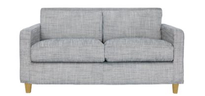 0c54dda133acb30e41613c81ab9c5e7d3b261c4be32026fb11468e593625da8d.jpg An Image of Habitat Chester 2 Seater Fabric Sofa - Black and White