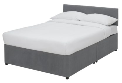 0fb0c7bfa1e8afa3cf3beb8508e14078fb8826d3e418b5c5568648d02759d4f9.jpg An Image of Argos Home Devon Small Double Divan - Grey