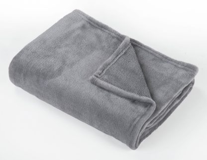 11a6bddd3a79f205d945307d996ff34e8c99f241238b5041e070562a0537da11.jpg An Image of Argos Home Super Soft Fleece Throw - 150x200cm - Stone