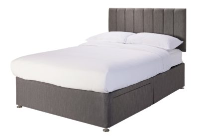 17a516cf7662f642fa4a7c81bea23bef63ec7df8246f98bdbcb88503b81af3e9.jpg An Image of Argos Home Bircham Memory 2 Drawer Double Divan - Grey