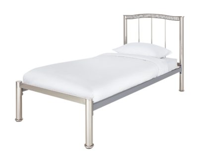 1e65a406f7890282c334d1ec8e165803b6ebe2329627601fb4de23ca4fcebde0.jpg An Image of Argos Home Sparkle Single Metal Bed Frame - Chrome