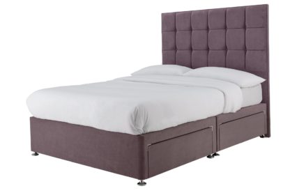 268ab854187b470893c50dcb3b677f7eabba4f968a67576d3fa28db62428279b.jpg An Image of Forty Winks 1500 Pocket Gel 4 Drawer Double Divan - Mauve