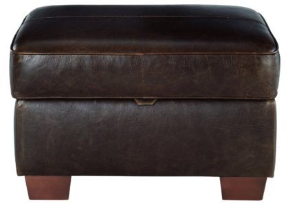 280864c460c3a2d954e41519b439ed62c9145cee71ba79874a23538aa19bf249.jpg An Image of Habitat Salisbury Leather Storage Footstool - Black