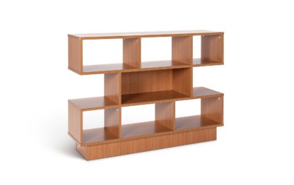 29f2f24a10f8ff2d244f632308c176871e199edf22f5414f352f7fa54c0dcb33.jpg An Image of Habitat Cubes 2 Shelf Wide Bookcase - Oak Effect