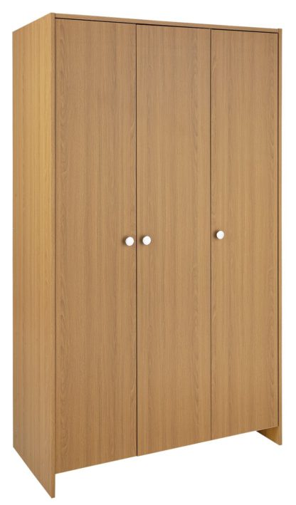 2adb376b1a0d5739959deadbced53acd57d38ed74a4ebb1c482bf1ea3532dcc9.jpg An Image of Argos Home Seville 3 Door Wardrobe - Oak Effect