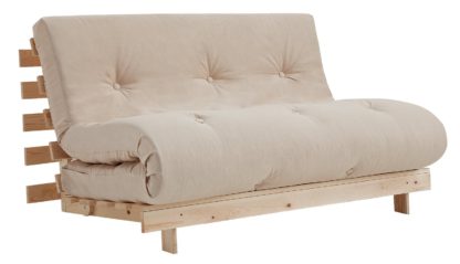 2bad352a5c741be99bb58e4de643176e24f4c21509674a50ab0317b159760c61.jpg An Image of Argos Home Tosa 2 Seater Futon Sofa Bed - Natural