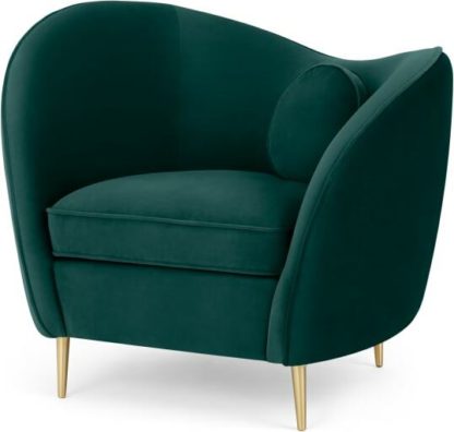 315efbf7453b21fec47a1357044755573f70c61c46acf134f3707bd6185a332e.jpg An Image of Kooper Accent Armchair, Seafoam Blue Velvet