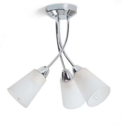 34fb447377f54b3ac4b1238e143c12bb8daf6a75e9990f275a621ba0e7635856.jpg An Image of Argos Home Parton 3 Light Flush to Ceiling Light - Chrome