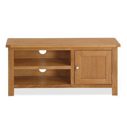 37ba76db0a2cba68a326443ba47503868cb37c8225bf259a572bf1b030e70747.jpg An Image of Bromley Oak TV Stand Natural
