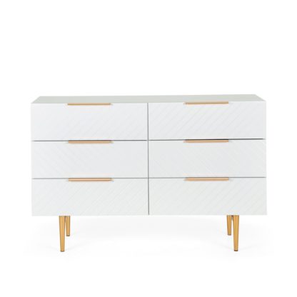 413f46a8a2ad66ccc1ecf10fb7791bad0e9bdcdb2a432358bc8f9731a2b49648.jpg An Image of Maurice Chest of Drawers White