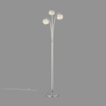 4b169bd13c16a3d5887a91d5a3903eeb820fa2f99c0a2c80cf76b9988de40118.jpg An Image of Cecilie 3 Arm Chrome Floor Lamp Chrome