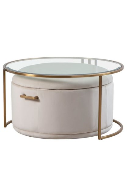 5a43d2704659c6aaa2277d18a65b3d623f57563d66cbfca044525c5ae5f0fc00.jpg An Image of Aria Coffee Table and Storage Ottoman Chalk - Set