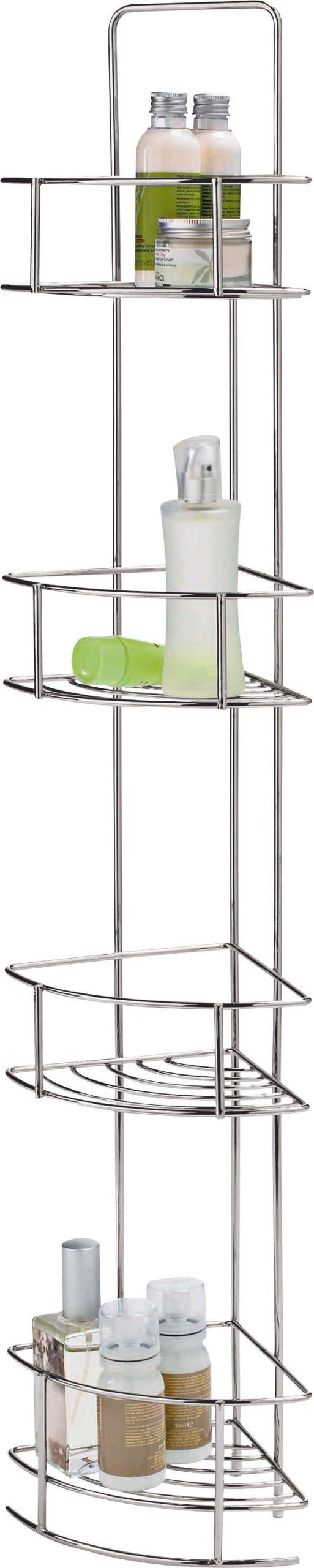 5e4d66396287748b5aa693303b57108bd544e2d0e00add882f15b6e42097b1fa.jpg An Image of Argos Home 4 Tier Wire Corner Unit - Chrome