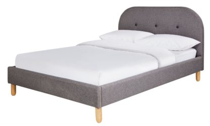 649d80f32018224545ad56879deb89ba454e8bf5f068acd0829840160345f5c4.jpg An Image of Habitat Elin Small Double Bed Frame - Mustard