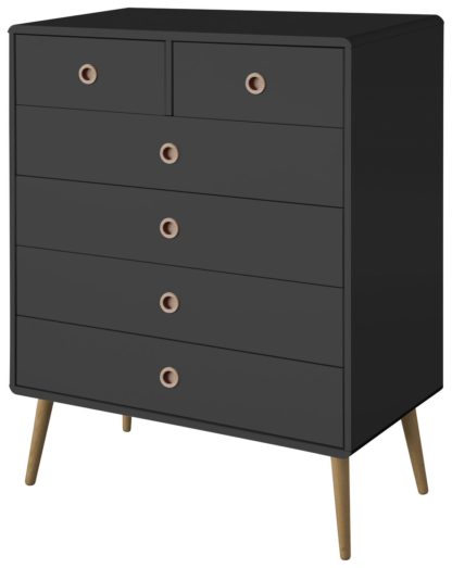 66603b3a07d4c1c56bc5c87043198c230e75cff97cbef93c99c1eeb83c3028c4.jpg An Image of Softline 4+2 Drawer Chest of Drawers - Black